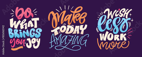 Funny hand drawn doodle lettering quote about motivation and sarcasm. Lettering for t-shirt design, mug print, bag print, clothes fashion. 100% hand drawn vector image.
