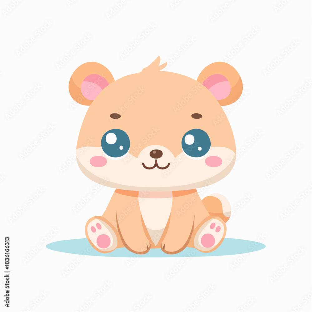 Obraz premium Kawaii baby animal vector