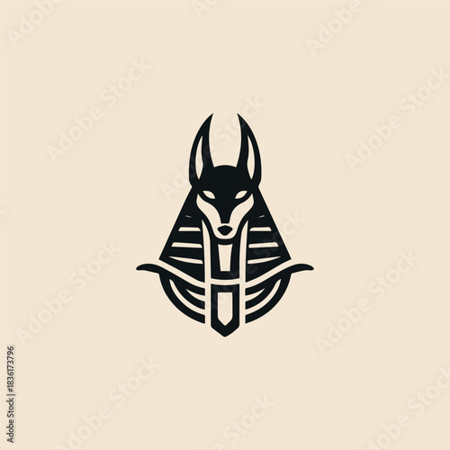 Anubis Egypt God Logo
