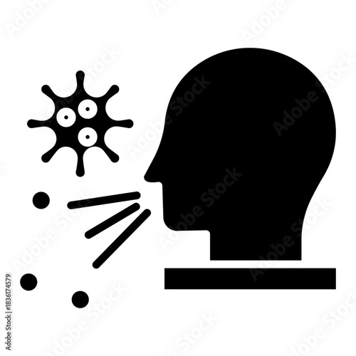 Airborne Disease Vector Icon