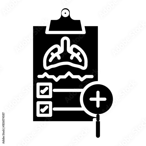 Tuberculosis Diagnosis Vector Icon