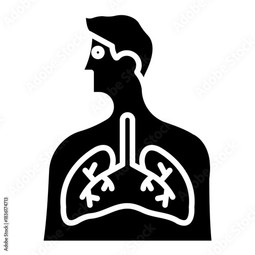 TB Patient Icon Vector Icon