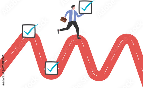 Determination and perseverance to meet challenges, milestones, step-by-step completion of tasks,
