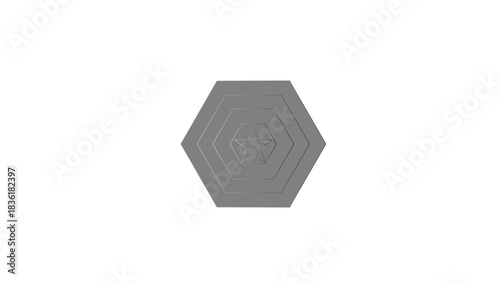 Hexagonal Layers Abstract Design