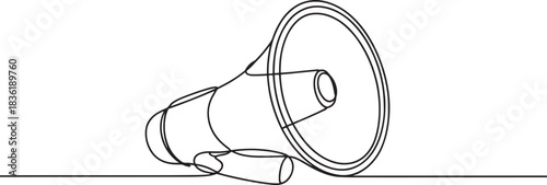 a megaphone or handheld bullhorn for announcements.