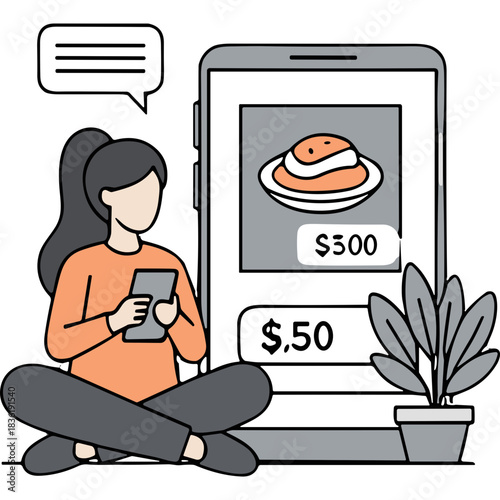 vector illustration of a pizza