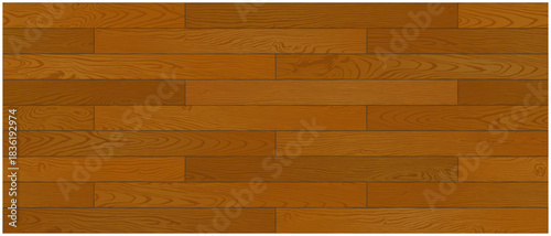 濃い木目フローリング背景のシームレスベクターテクスチャ