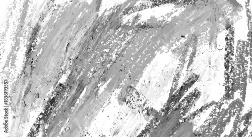 クレヨンの荒い筆致モノクロテクスチャ、ベクター