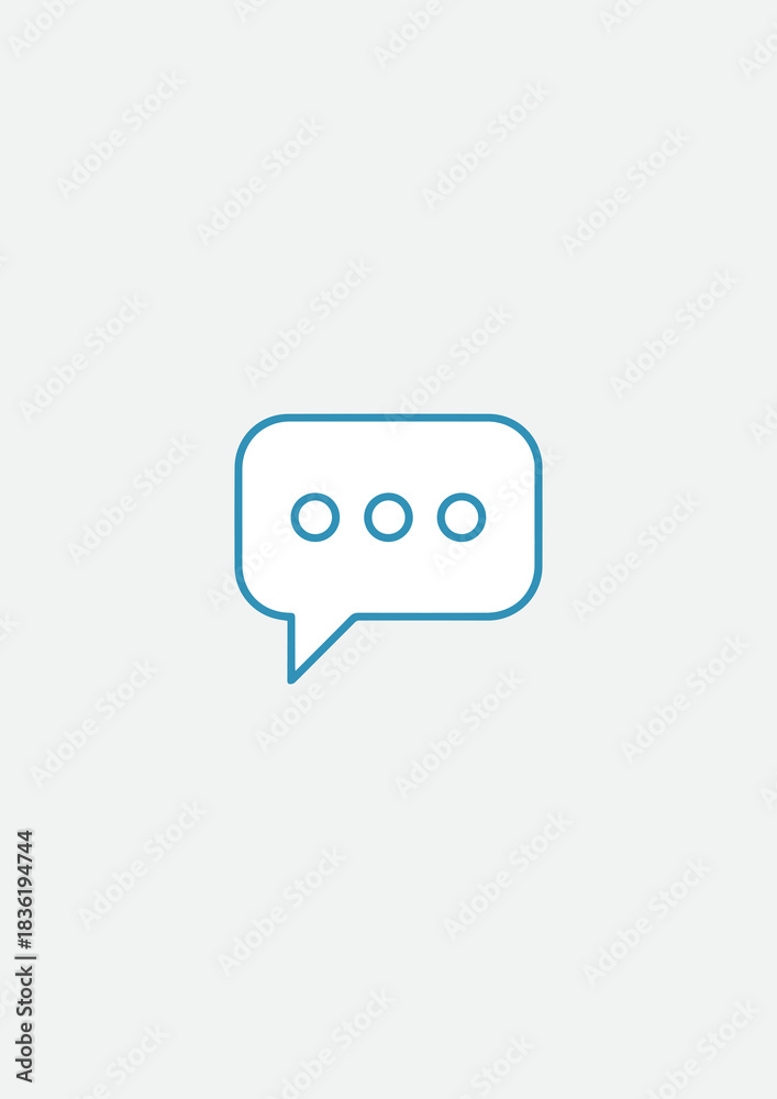 Fototapeta premium chat bubble icon