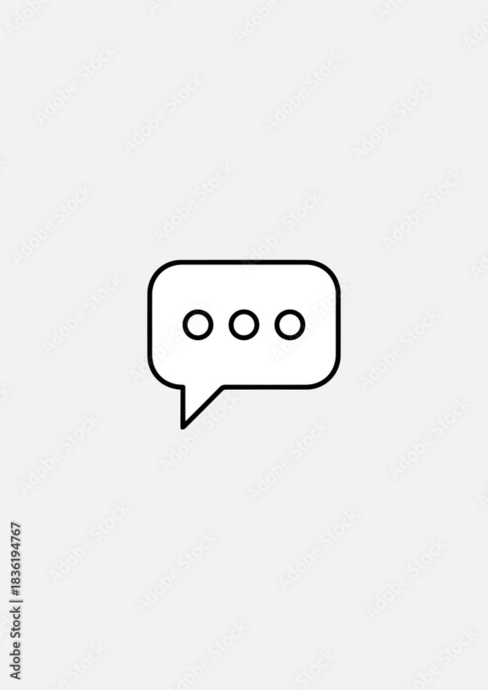 Fototapeta premium chat bubble icon