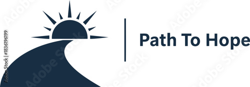 Path to hope inspiring sunrise over winding road symbolizing new beginnings motivation and positive future