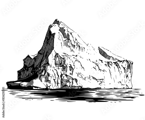 Majestic Viking Ship: Legendary Saga Exploration Discovery | Clean, isolated vector art for creative projects.