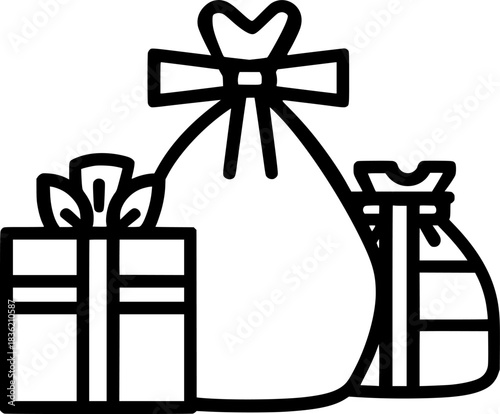 Gift-wrapped Secrets: Tale Surprise Wonder | Clean, isolated vector art for creative projects.