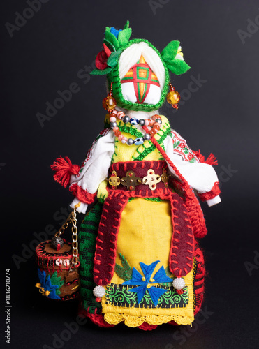 happy easter and motanka doll