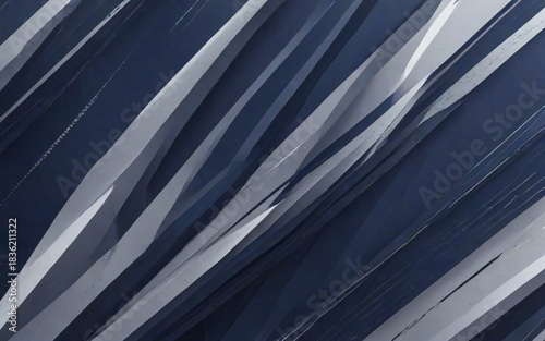 Abstract Blue and White Stripes