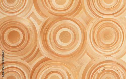 Abstract Coffee Cups Pattern