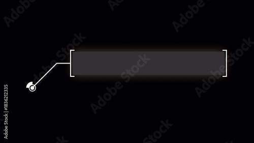 Callout HUD Motion Graphics for Technology Scenes, Alpha Background