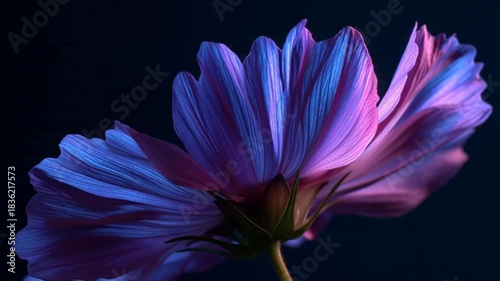 Time-lapse flower blooming delicate petals opening nature macro shot vibrant colors 4K