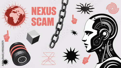 Nexus Scam Robot Earth Chain Cube Elements fraud deception