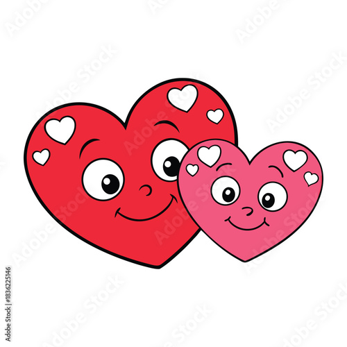 Bright Valentine hearts float with sweet charm, glowing in soft shades of red and pink. A symbol of love, warmth, and affection, they bring joy and romance to every moment.