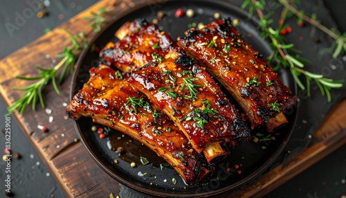 Pyszne żeberka wieprzowe w sosie 