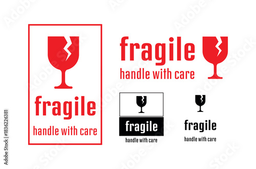fragile handle with care icon