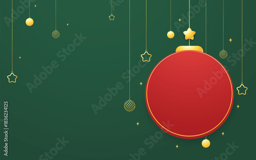 Christmas label. Festive Christmas text box vector. Perfect for seasonal messages or text and greetings.