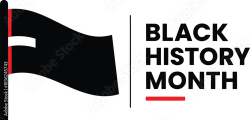Black history month flag design celebration of african american heritage and culture