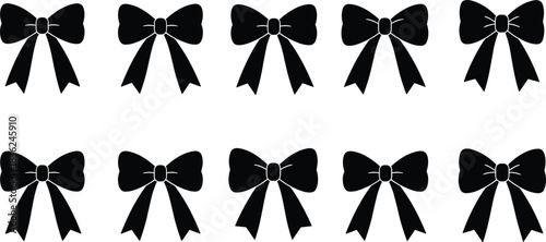 Bow pattern puzzle, visual test icon, black silhouette, editable stroke, cognitive challenge, odd one out 