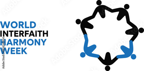 World interfaith harmony week diverse people unite in circle symbolizing unity and global peace