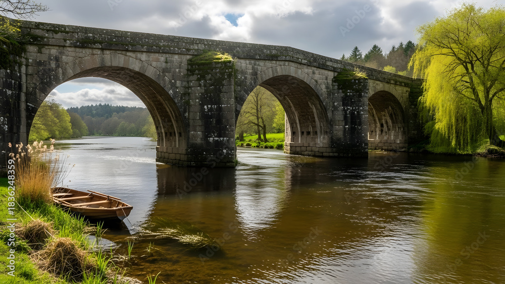 Fototapeta premium bridge over the river