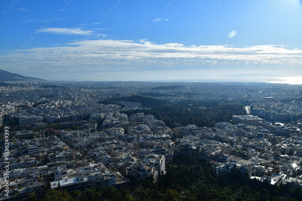 Obraz premium ギリシャアテネのリカヴィトスの丘