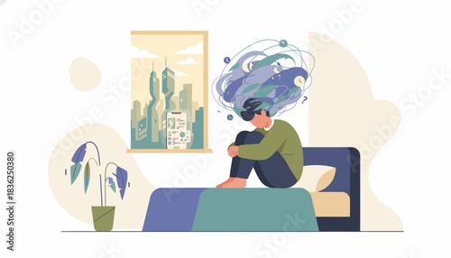 Person sitting on sofa working on laptop.