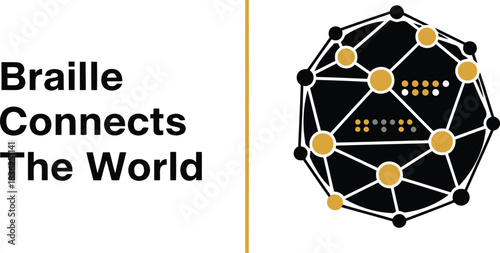 Braille connects the world global accessibility inclusivity and communication for visually impaired digital art