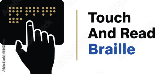 Touch and read braille accessible education and information for visually impaired individuals