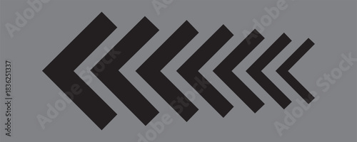 Arrow dynamic symbol. Speed, fast arrows symbols set. Arrow dynamic elements.Vector illustration.Arrow icon. Set black arrows symbols.  Vector isolated on  background