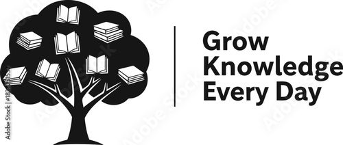 Grow knowledge tree education learning wisdom books ideas growth success inspiration personal development wisdom tree knowledge symbol education concept