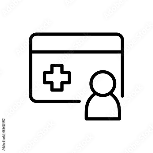 医療保険証をイメージしたアイコン