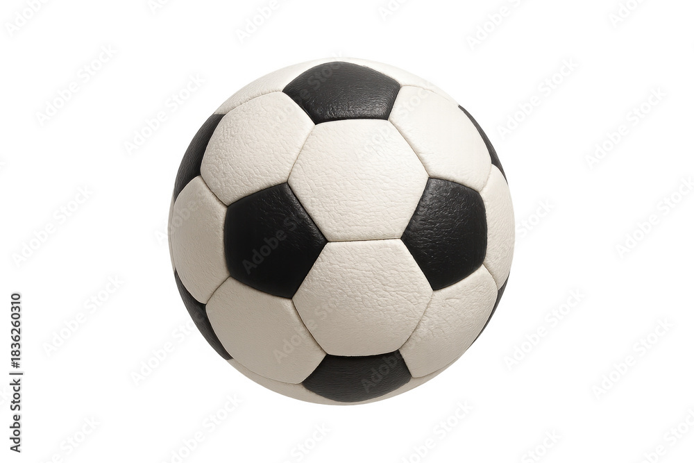 Fototapeta premium Soccer ball for game day, championship, and world sports events, isolated with transparent background