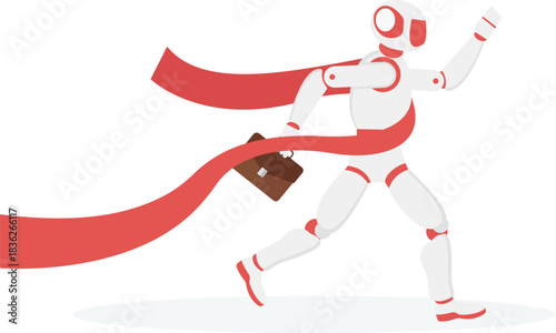 Robots get running victories, AI robots eliminate humans, and intelligent competition.
