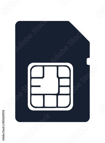 Dark sim card representing mobile technology and connectivity for global communication solutions today
