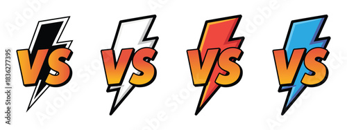 Battle versus logo with prominent VS lettering representing player duels, game competitions, and match challenges, created for digital gaming and competitive event visuals