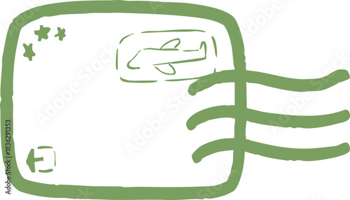 해외 배송 우편 스템프