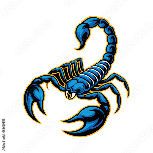Scorpion head very simple traditional tattoo flash styles illustration