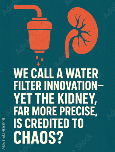 Sufi-Inspired Poster Revealing the Irony: Machines Prove Design—Yet Living Systems Are Credited to Random Mutation