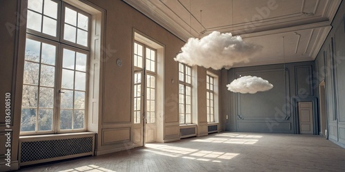  surreal dreamy indoor scene