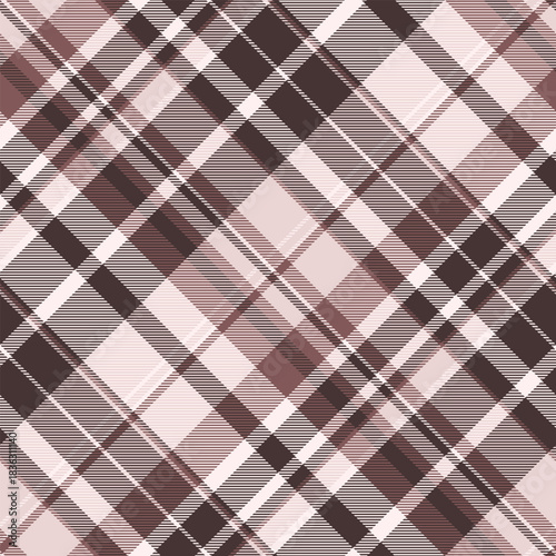 Classical tartan fabric textile, magazine vector texture pattern. Flannel check seamless plaid background in dark and light colors.