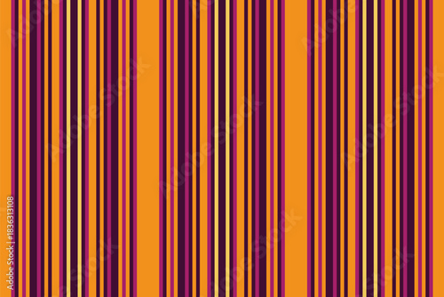 Lrabic vertical vector fabric, textile pattern seamless textile. T-shirt texture stripe lines background in dark and carrot orange colors.