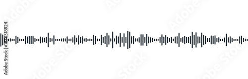 podcast sound waveform pattern for radio audio, music player, video editor, voise message in social media chats, voice assistant, recorder. vector illustration