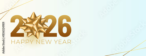 happy new year 2026 winter season banner design